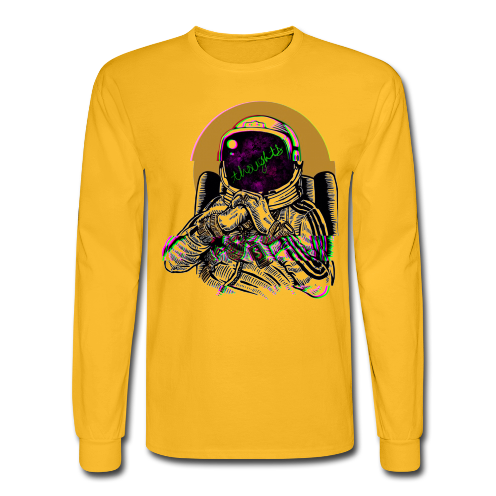 My Thoughts Long Sleeve Tee - gold