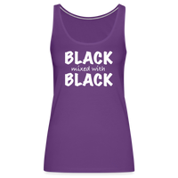 Black with Black Tank - purple