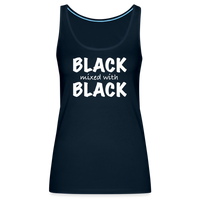 Black with Black Tank - deep navy