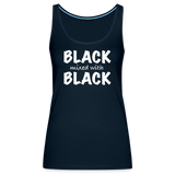 Black with Black Tank - deep navy