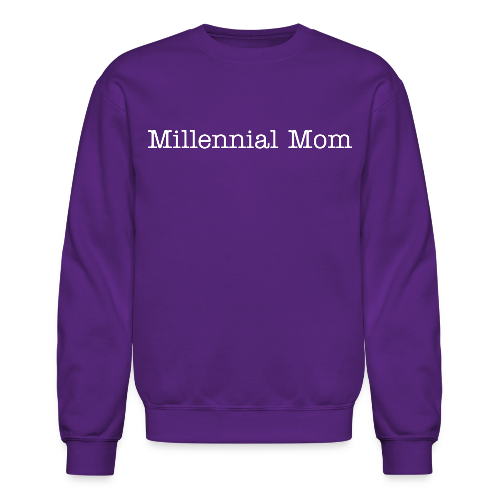 Millennial Mom Sweatshirt - purple