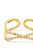 Fashion Rhinestone Zirconia Crown Ring