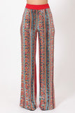 High Waist Colorful Sequins Pattern Pants