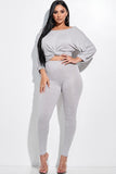 Knotted Front Top And Leggings Set