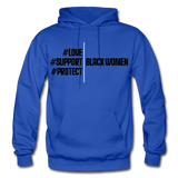 Support Black Women Hoodie - royal blue