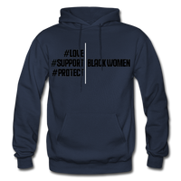 Support Black Women Hoodie - navy