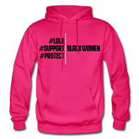 Support Black Women Hoodie - fuchsia