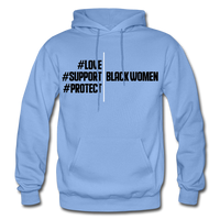 Support Black Women Hoodie - carolina blue