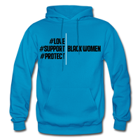 Support Black Women Hoodie - turquoise