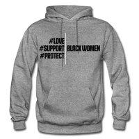 Support Black Women Hoodie - graphite heather