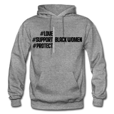 Support Black Women Hoodie - graphite heather