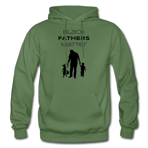 Black Fathers Matter Hoodie - military green