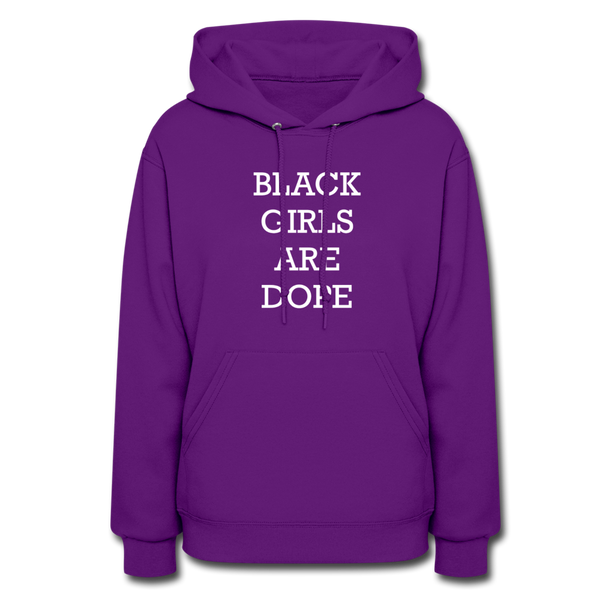 Black Girls Are Dope Hoodie - purple