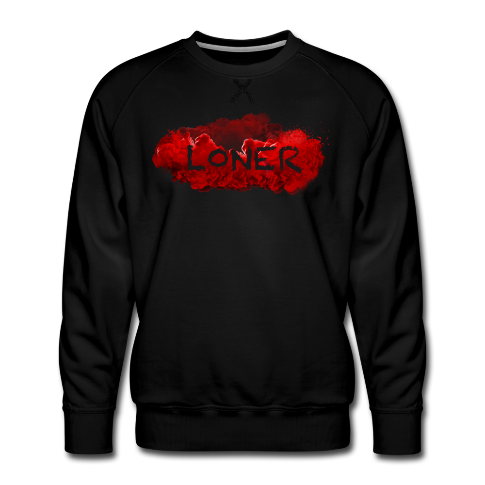 Loner Crew Neck Sweatshirt - black