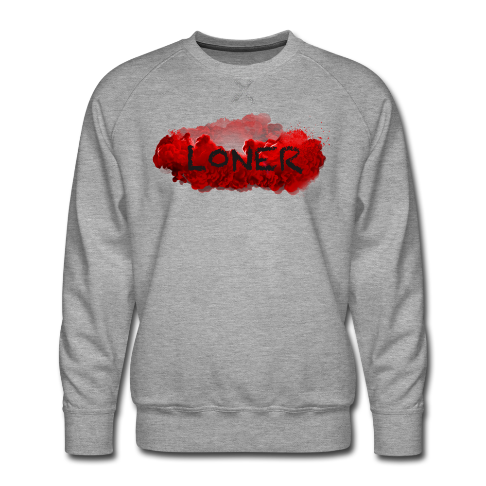 Loner Crew Neck Sweatshirt - heather grey