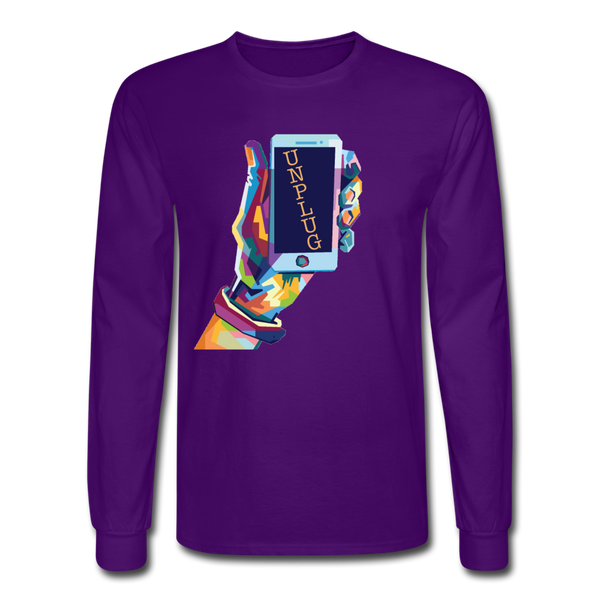 Unplug Long Sleeve T-Shirt - purple