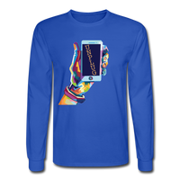 Unplug Long Sleeve T-Shirt - royal blue