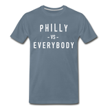 Philly VS Everybody Tee - steel blue
