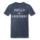 Philly VS Everybody Tee - heather blue