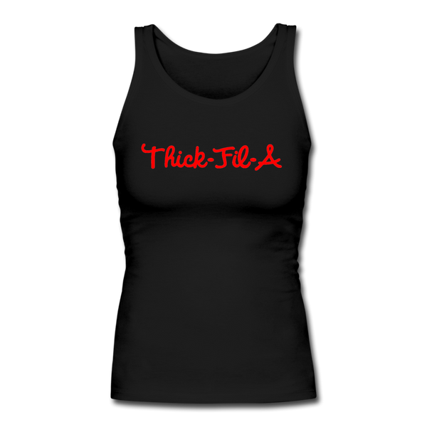 Thick-Fil-A Fitted Tank - black