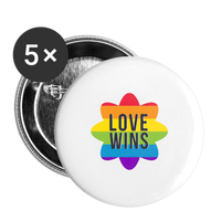 Love wins pride pins - white
