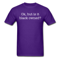 Black Owned Tee - purple