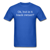 Black Owned Tee - royal blue