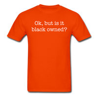 Black Owned Tee - orange