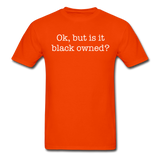Black Owned Tee - orange