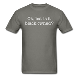 Black Owned Tee - charcoal