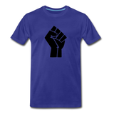 Large BLM Fist T-Shirt - royal blue
