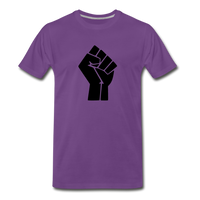 Large BLM Fist T-Shirt - purple