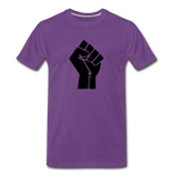 Large BLM Fist T-Shirt - purple