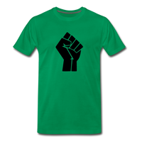 Large BLM Fist T-Shirt - kelly green