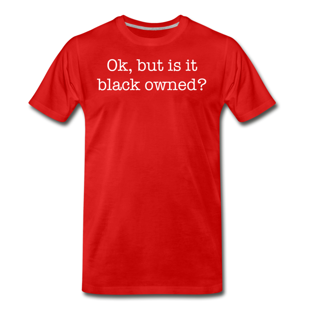 Black Owned T-Shirt - red