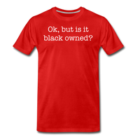 Black Owned T-Shirt - red