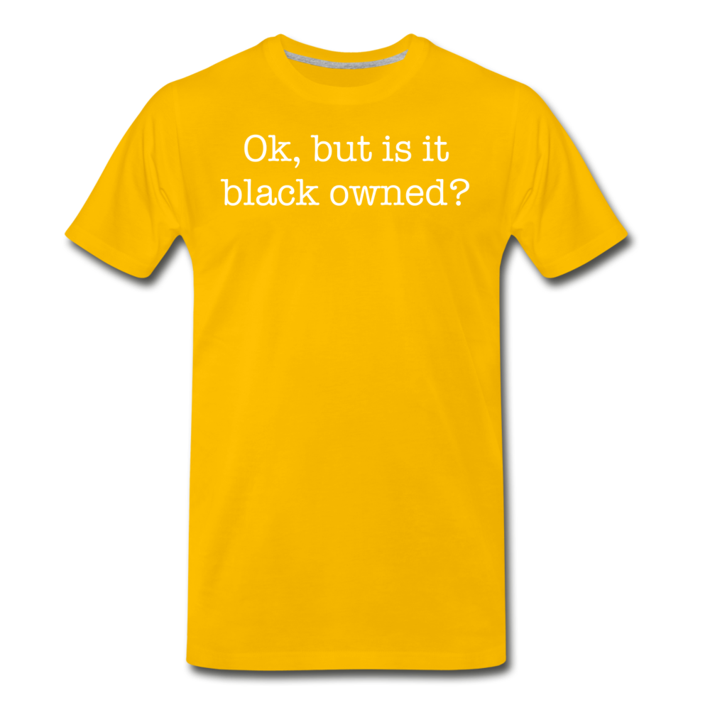 Black Owned T-Shirt - sun yellow