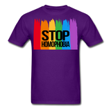 Stop homophobia - purple