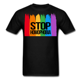 Stop homophobia - black