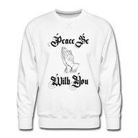 Peace Be With You Sweatshirt - white