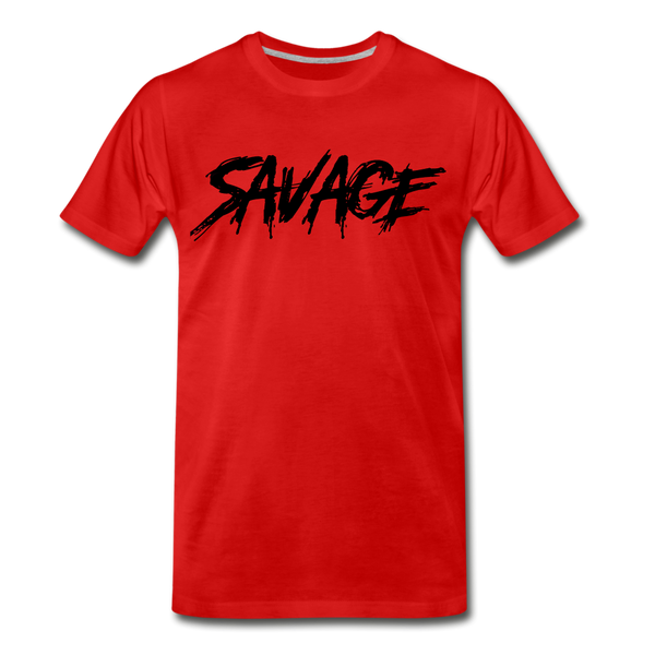 Savage Logo T-Shirt - red