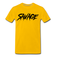 Savage Logo T-Shirt - sun yellow