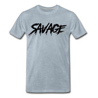 Savage Logo T-Shirt - heather ice blue