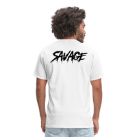 Back Logo Savage Tee - white