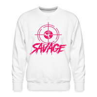 Savage Pink Sweatshirt - white