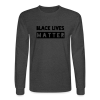 BLM Logo Long Sleeve T - heather black