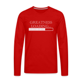 Greatness Long Sleeve Tee - red